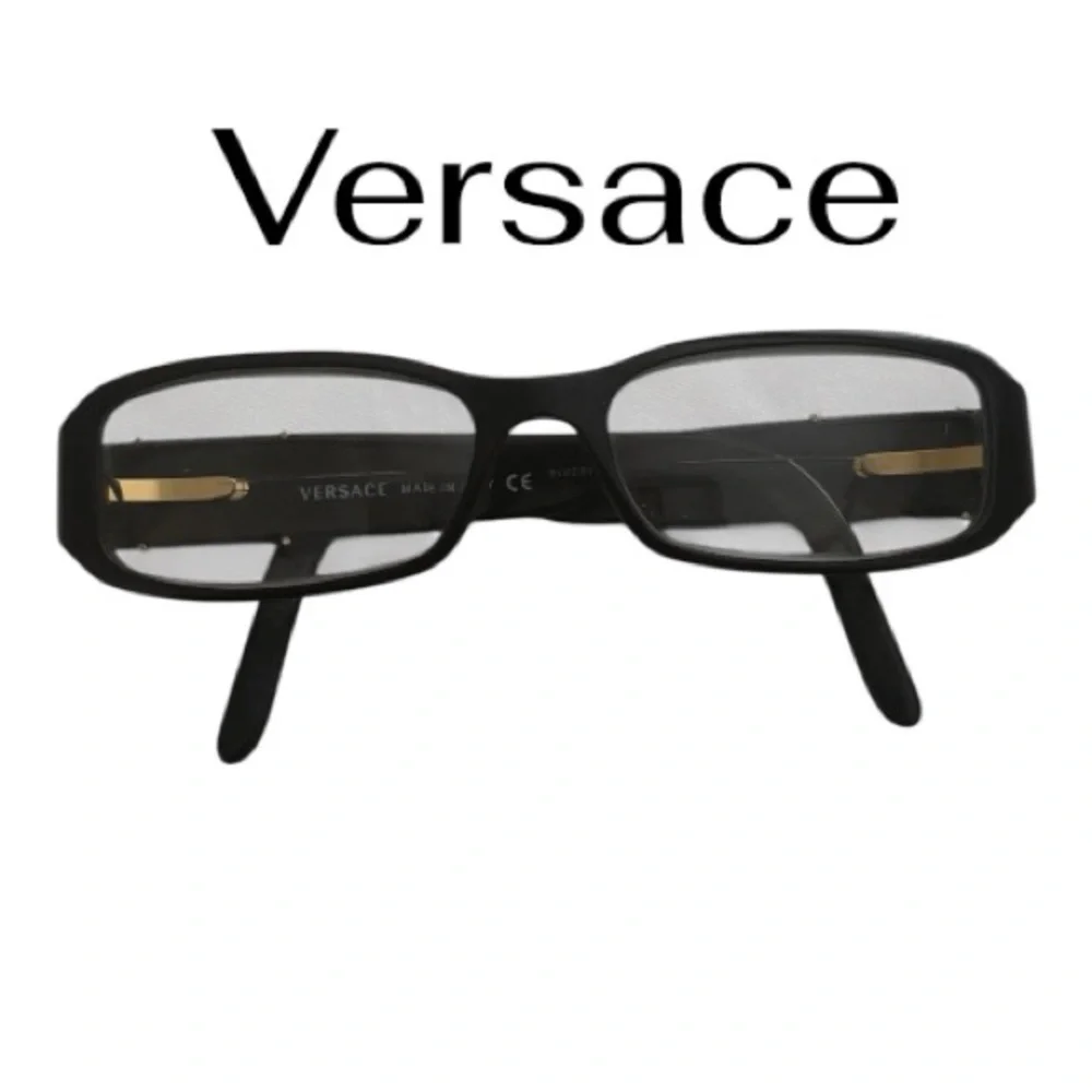 Versace Black and Gold Eyewear